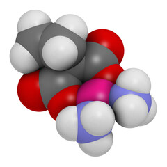 Carboplatin cancer chemotherapy drug, chemical structure.