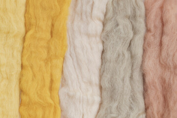 Obraz premium wool for felting and hobby. background.