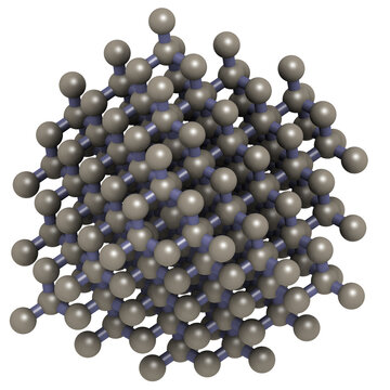 Diamond crystal structure.