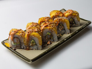 sushi on a plate