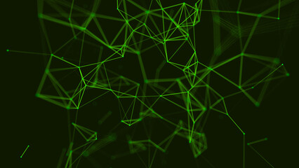 Abstract graphic design. Network connection background. 3d rendering.