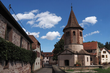 Obraz premium Avolsheim, Ulrichskirche / Chapelle Saint-Ulrich