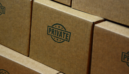 Private stamp and stamping