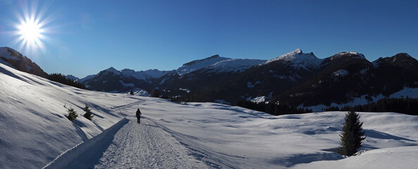 Winterwandern im Kleinen Walsertal