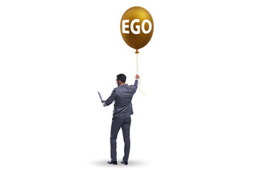 Businessman in excessive ego concept