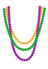 Mardi Gras t shirts design clipart. Beads svg. Fat Tuesday decoration print	