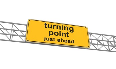 Turning point sign