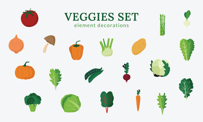 Fresh Veggies illustration