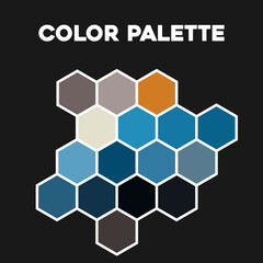 Modern color palette. The colors of the season. Vector
