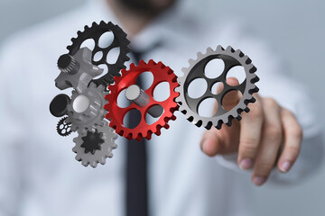 Business intelligence analyst dashboard on virtual