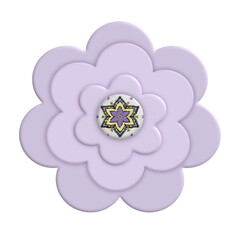 Vintage flower elements png