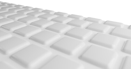 computer keyboard on white