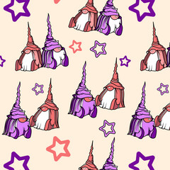 Happy New Year pattern with gnome 