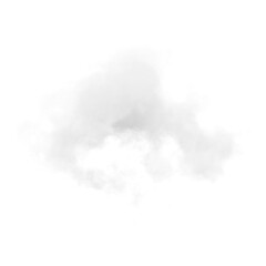 Fototapeta single white cloud with transparent background obraz