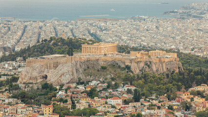 Fototapeta na wymiar The Parthenon in Athens in Greece on September 2022
