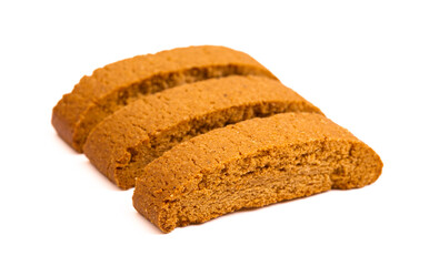 Pumpkin Spice Biscotti on a White Background