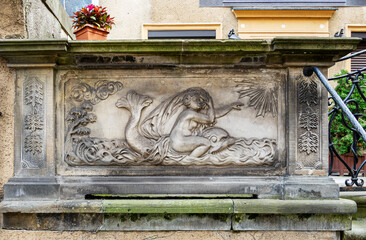 Ornamente und Reliefs in der Altstadt von Danzig,