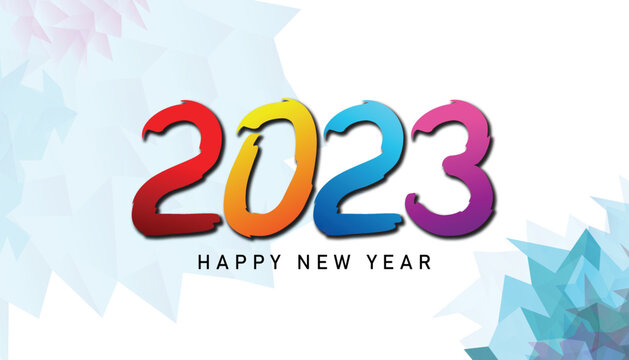 2023. Happy new year 2023. 2023 colorful vector design illustration. 2023 design similar for greetings, invitations, templates, websites, banners, or backgrounds. 2023 image