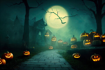 spooky halloween background