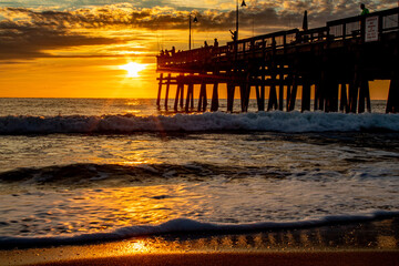 Sunrise at Virginia Beach pier