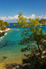 adriatic coast between Veli and Mali Losinj in Croatia