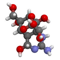 Tetrodotoxin (TTX) pufferfish neurotoxin molecule. © molekuul.be