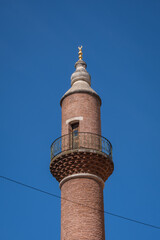 mosque minaret. Bereketzade Camii, istanbul, Turkey