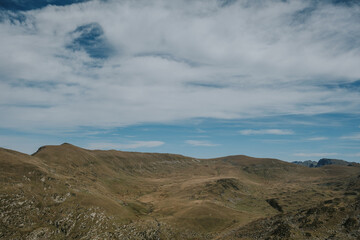 clouds over the mountains