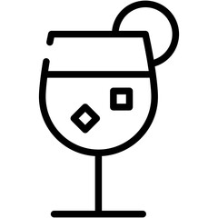 Cocktail vector icon