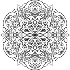 Mandalas for coloring book color pages.Anti-stress coloring book page for adults.