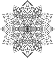 Mandalas for coloring book color pages.Anti-stress coloring book page for adults.