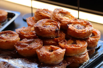 Kouign-amann, a sweet Breton cake, made from puff pastry
