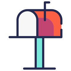 Mail box vector icon