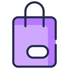 Shopping bag vector icon

