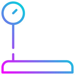 Weight scale vector icon