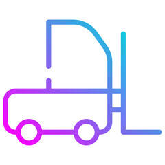  Forklift vector icon