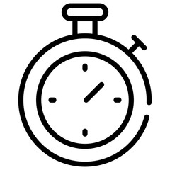 Obraz premium Stopwatch vector icon