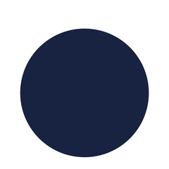 Fototapeta na wymiar Ball, circle, icon. Dark blue colour.