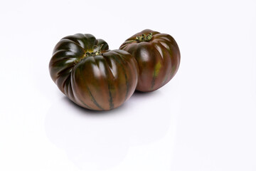Heirloom Tomato's on a White Background