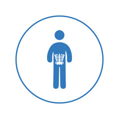 Health check radiography x.ray icon | Circle version icon |