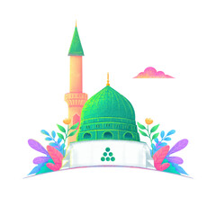 illustration of Nabawi Mosque