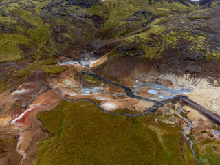 Krýsuvík is a geothermal area in Iceland.