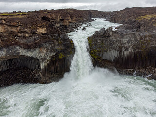 Aldeyjarfoss is a waterfall located in the north of Iceland, in the northernmost part of the...