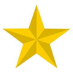 Obraz premium Star symbol with elegant and premium 3d shape. Suitable for use as a symbol of perfection. PNG Format