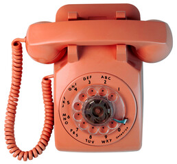 Telefono vintage rojo PNG
