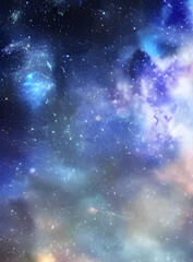 Fototapeta premium espaço, estrela, galáxia, nebulosa, universo