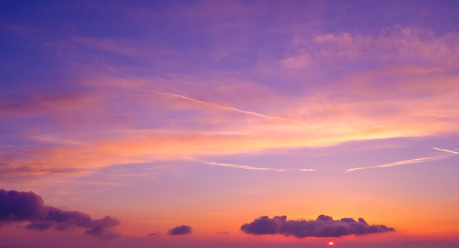 sunset over the Lake District