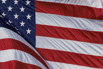Close up of the American Flag