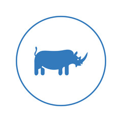 Animal pet rhino wild icon | Circle version icon |