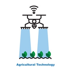 agriculture technology concept. editable vector. agriculture and farm concept.
